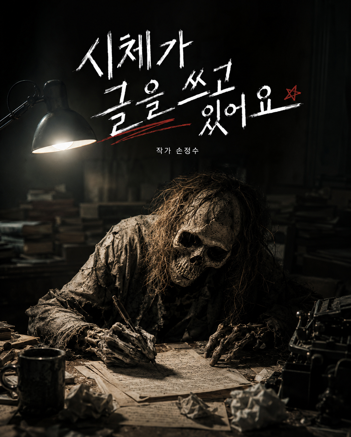 시체가 글을 쓰고 있어요