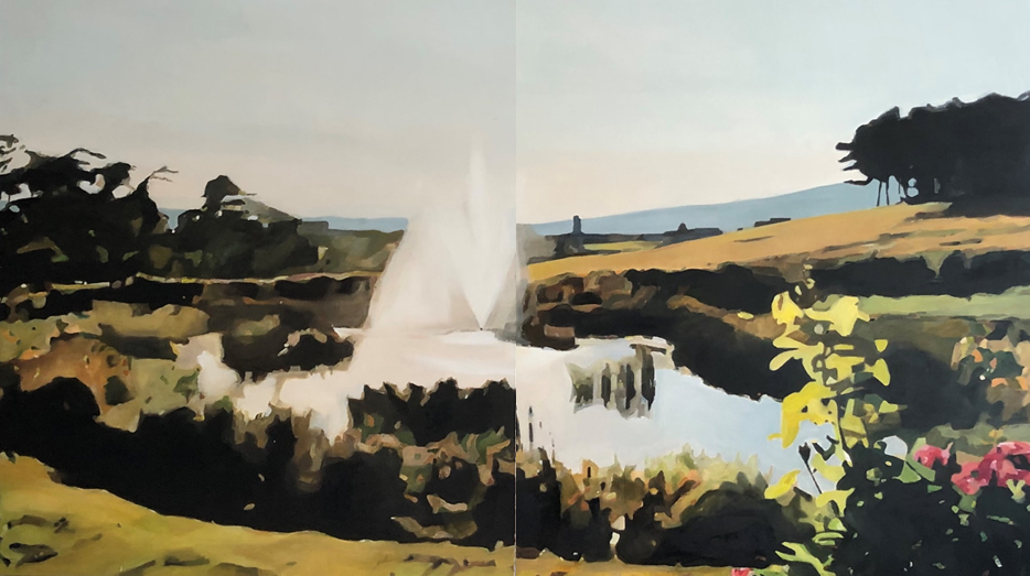 조경을 하다, 91 x 116.7cm, Oil on Canvas, 2019.