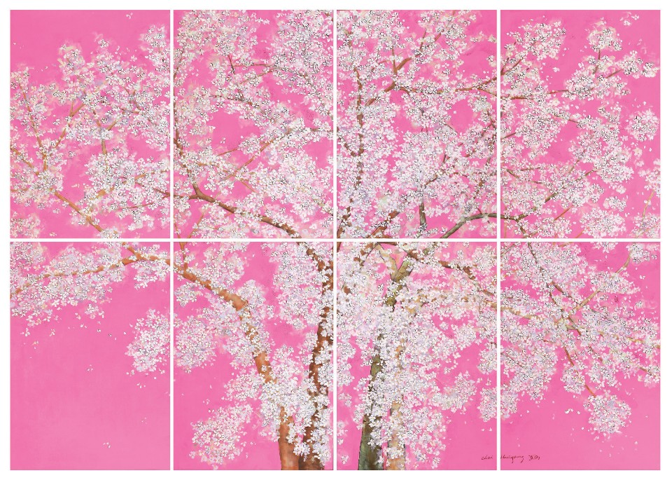 봄날, 2019, 캔버스에 유채, 116.8x240.9