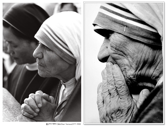 희구(希求): 봉사와 희생으로 일생을 살아 온 성녀로 추대받은 마더 테레사 수녀의 모습