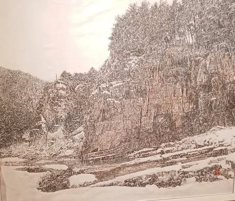 설청, 눈이 그치고 개임