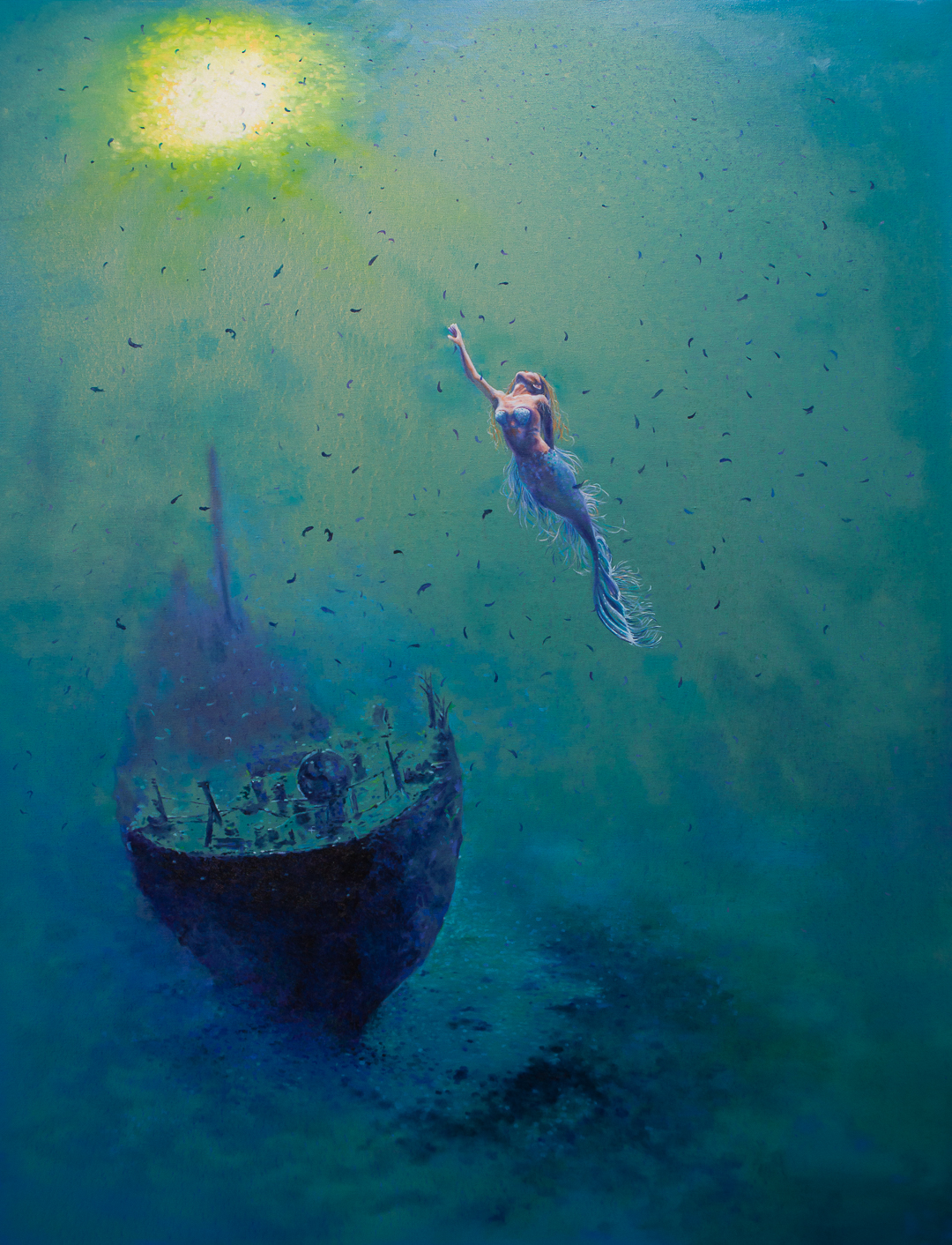 marchen : Mermaid | oil on canvas, 91x116.75(cm). 2016