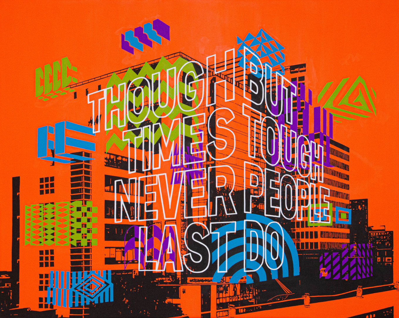 설계된 도시 풍경/Designed Cityscape - 보이지 않는 여러 시스템의 충돌과 상호작용으로 이루어진 현대사회의 풍경