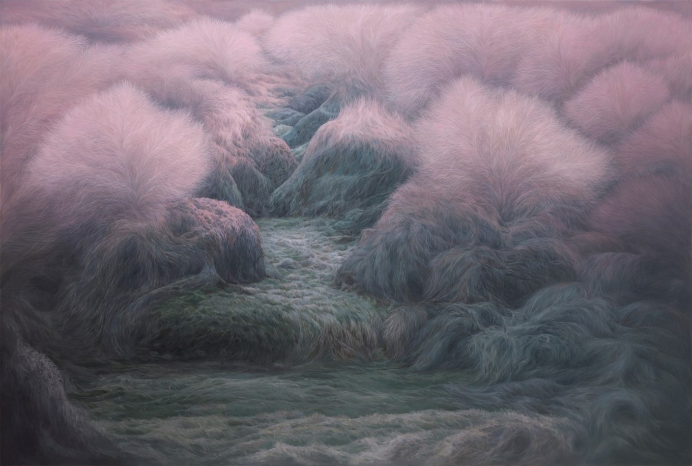 품 Spring in winter 1  193.9x130.3cm, oil on canvas, 2015