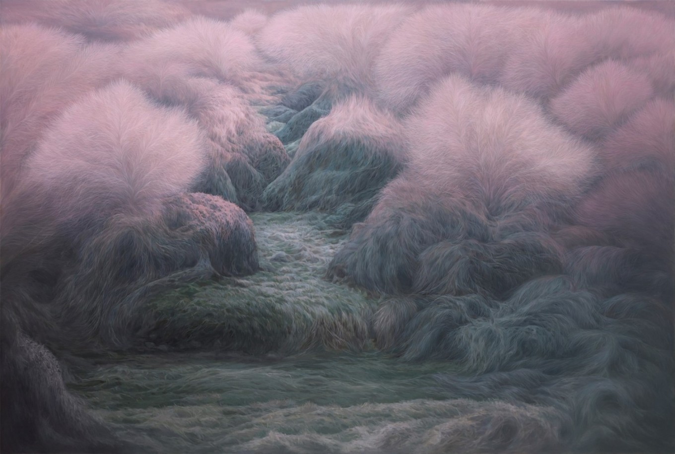 품 Spring in winter 1 193.9x130.3cm, oil on canvas, 2015 품 Spring in winter 1 193.9x130.3cm, oil on canvas, 2015