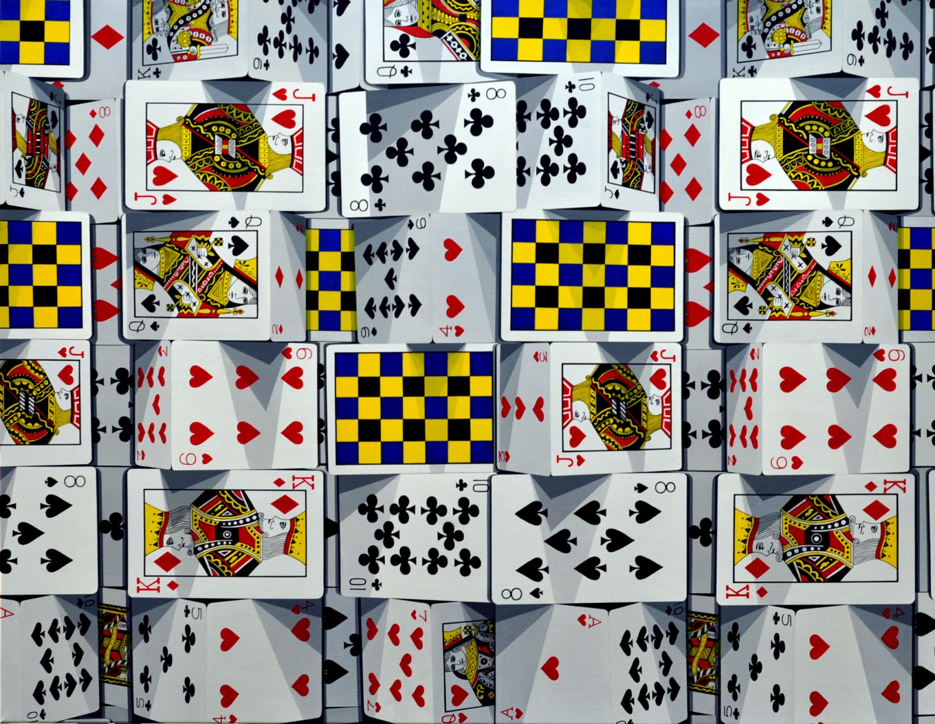 The tower of card_ 97.0 x 116.7cm oil on canvas 2017