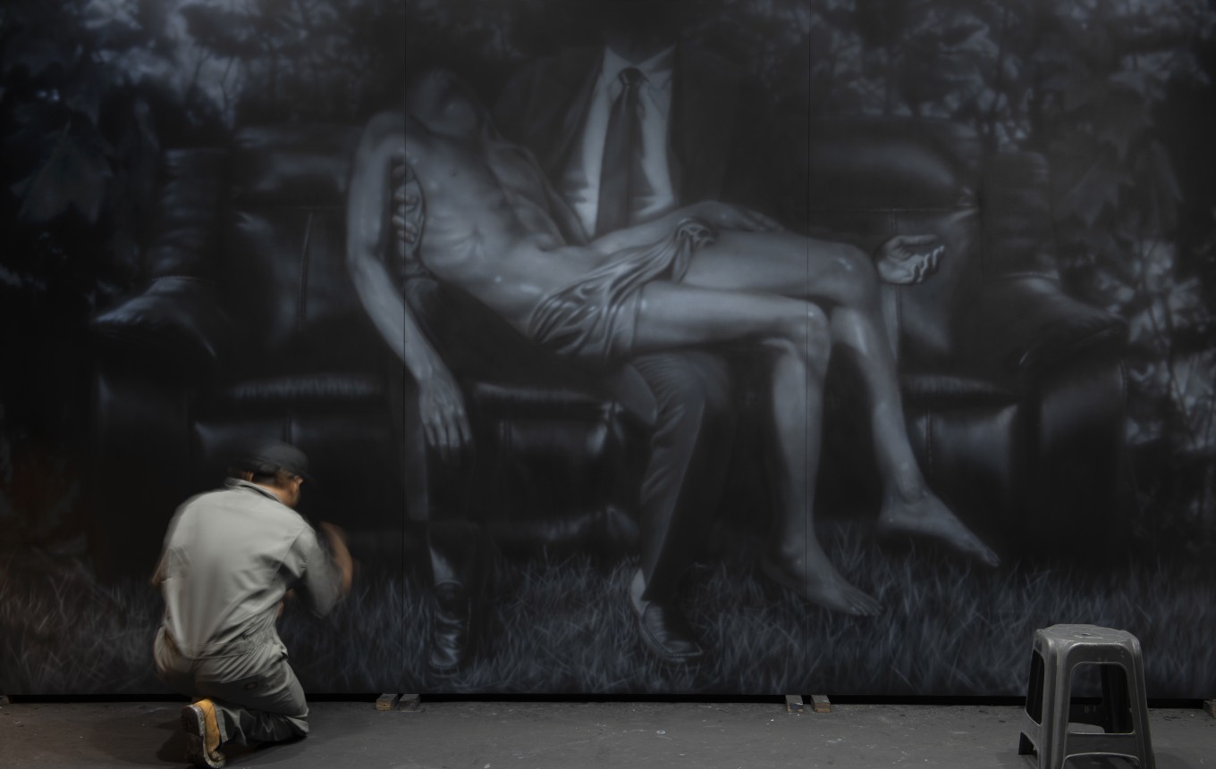 PIETA 450.0xx259.0cm Oil on canvas 2021