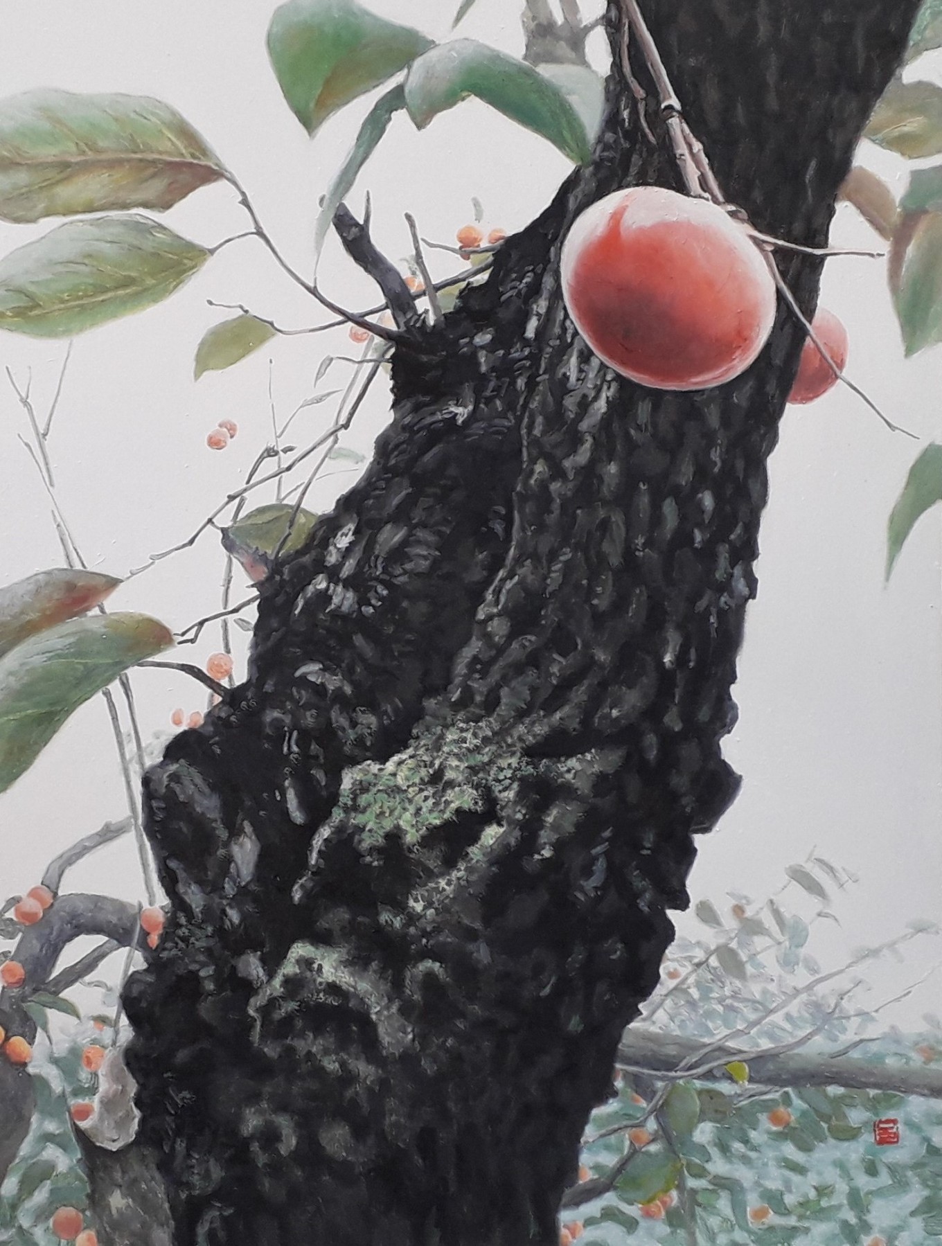 최재숙.Dream of happiness.45.3x64cm.장지 위에 아크릴