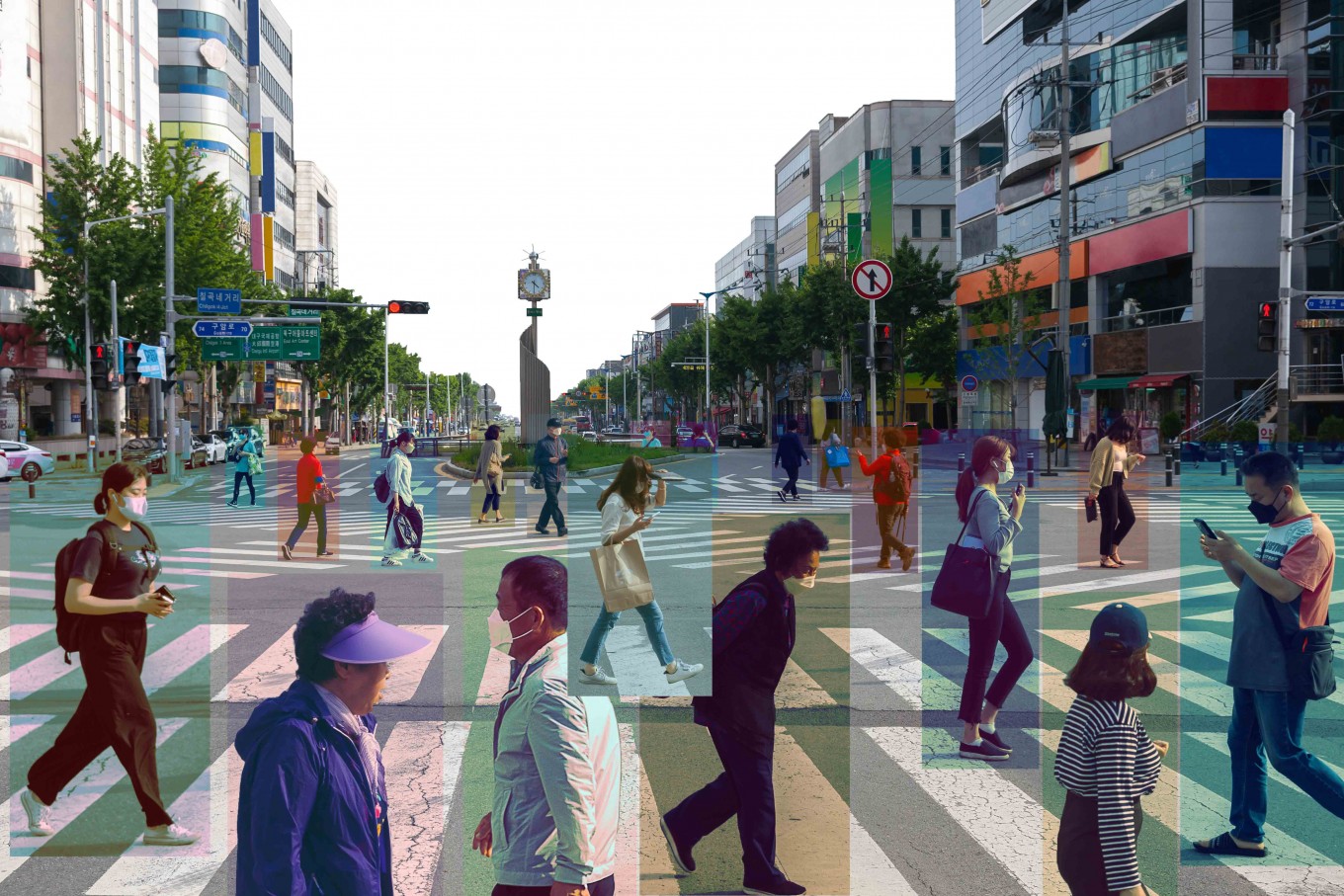 Personal Spce - 70x46.6 inch, pigment-based inkjet on OHP Films with Acrylic