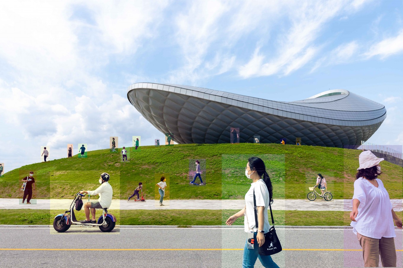 Personal Spce - 70x46.6 inch, pigment-based inkjet on OHP Films with Acrylic