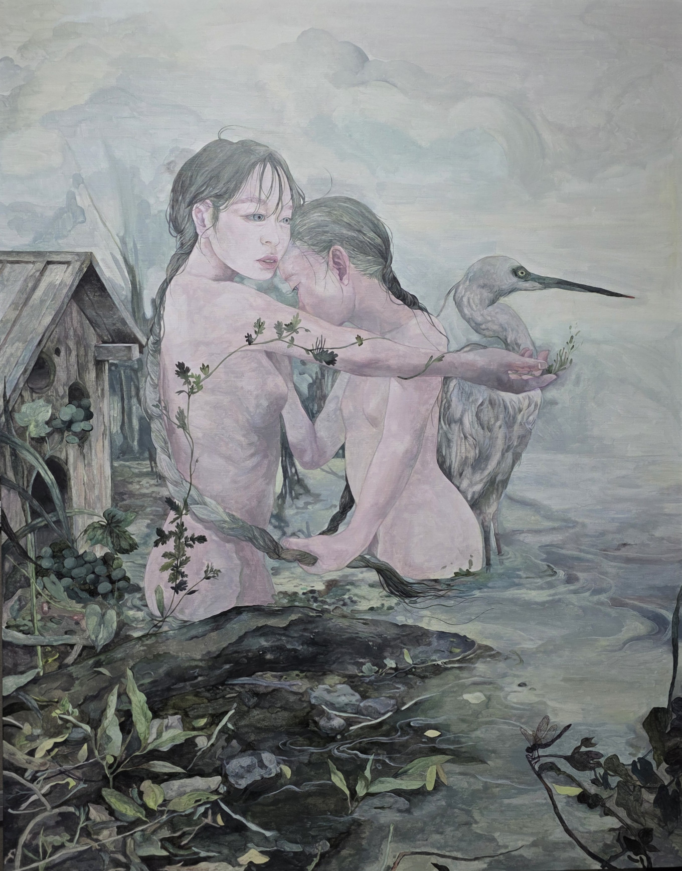 &#038;lt;이어진 시간, acryliconcanvas, 100×65cm, 2025&#038;gt;우리는 평온한 일상의 소중함을 깨닫기까지 수많은 과정을 거친다. 사랑하는 존재가 편히 쉴 때, 잔잔한 바람이 목덜미를 스쳐 지날 때. 이처럼 사소하고 별 볼일 없는 일상이 나를 행복하게 한다. 