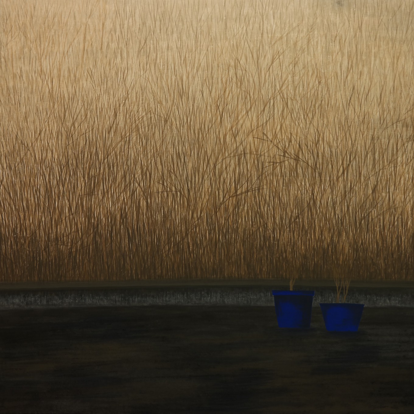 화분_장지에 채색_90X90cm_2020