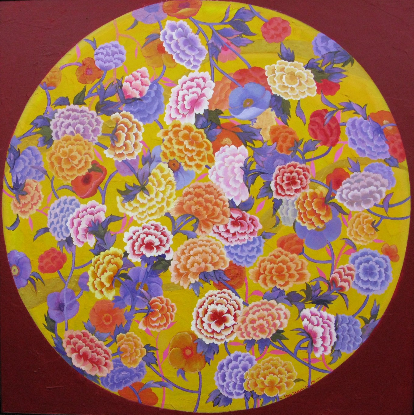 Harmony of nature/신모란도-자연의 조화-부귀영화의 염원