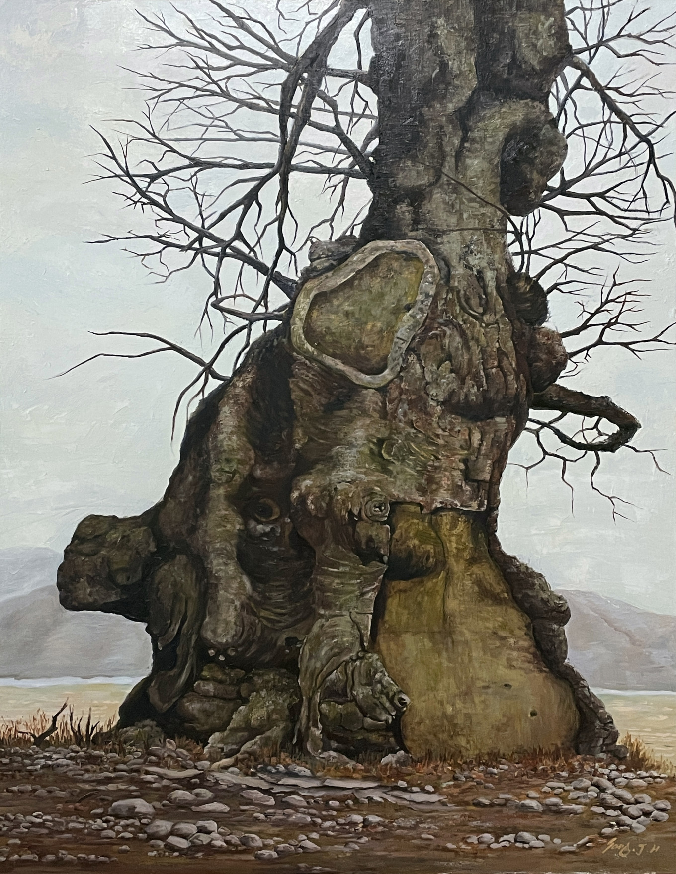 살아가려면 (116.8 ×91.0 cm) oil on canvas 2012
