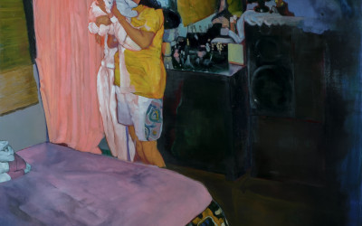 <볼뽀뽀>_oil on canvas_162.2×130.3cm_2025