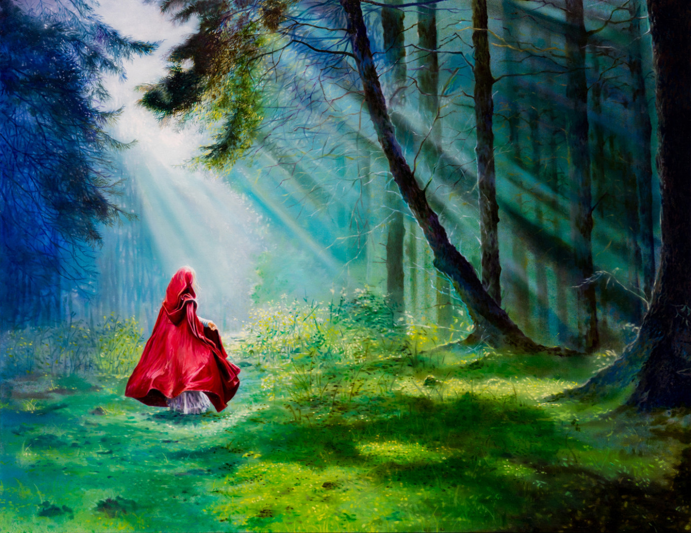 marchen : Red riding hood | oil on canvas, 91.2x116.6(cm). 2017